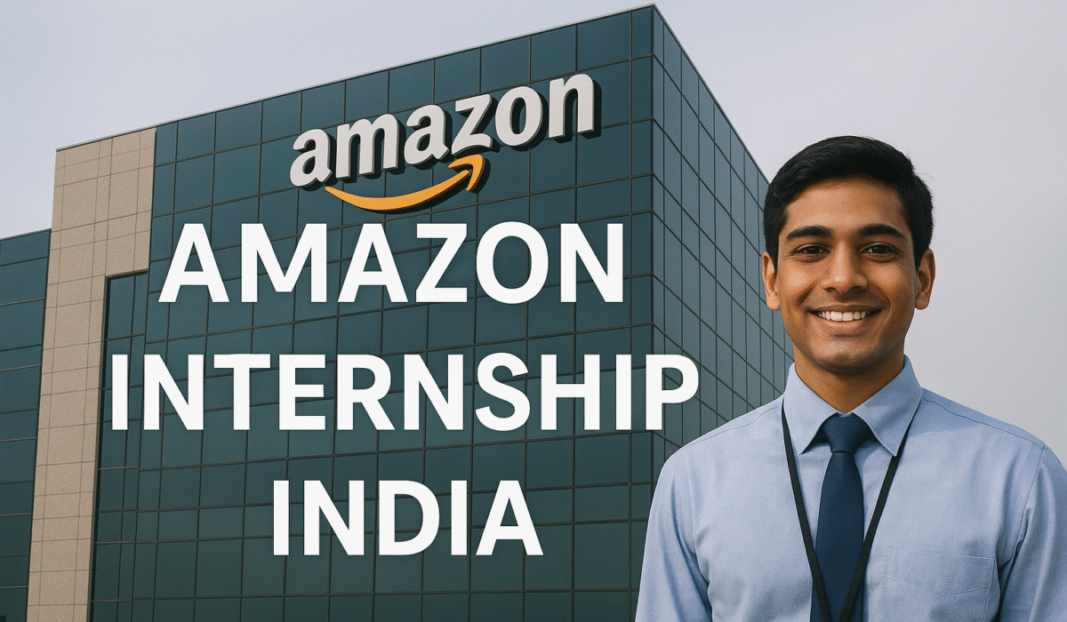 Amazon internship India for Freshers : Work from Home & Onsite Roles