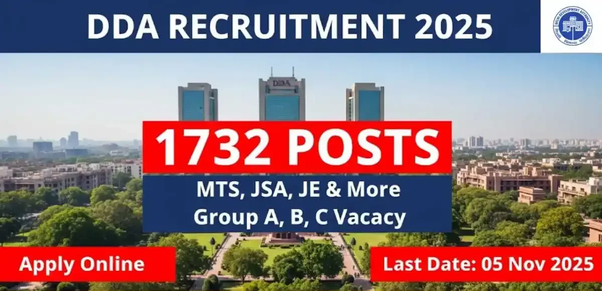 DDA MTS Recruitment 2025 – Salary, Syllabus, Eligibility, Apply Online